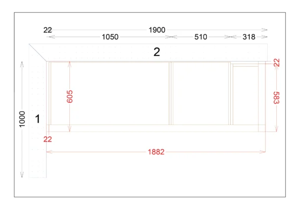 תכנון ארון קיר - מבט על