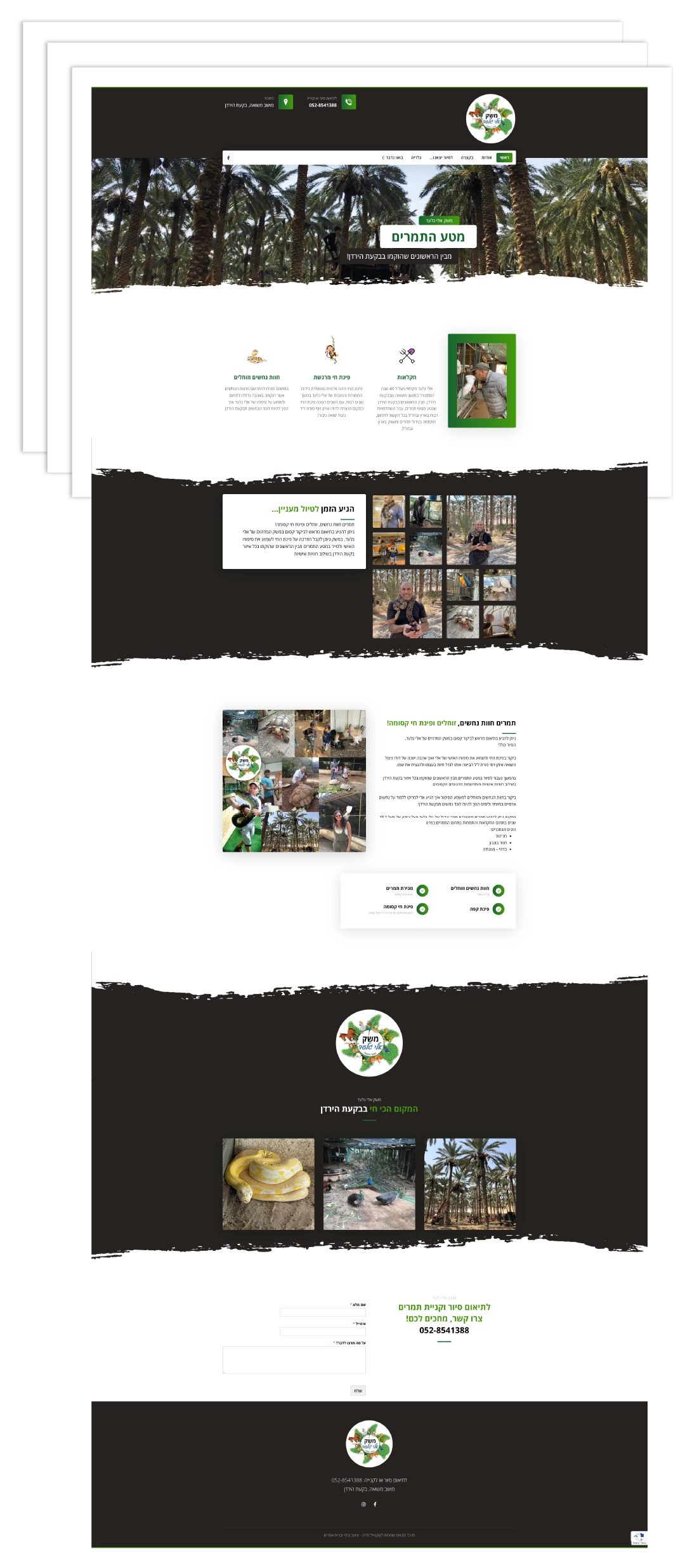 בניית אתר תדמית - משק אלי גלעד