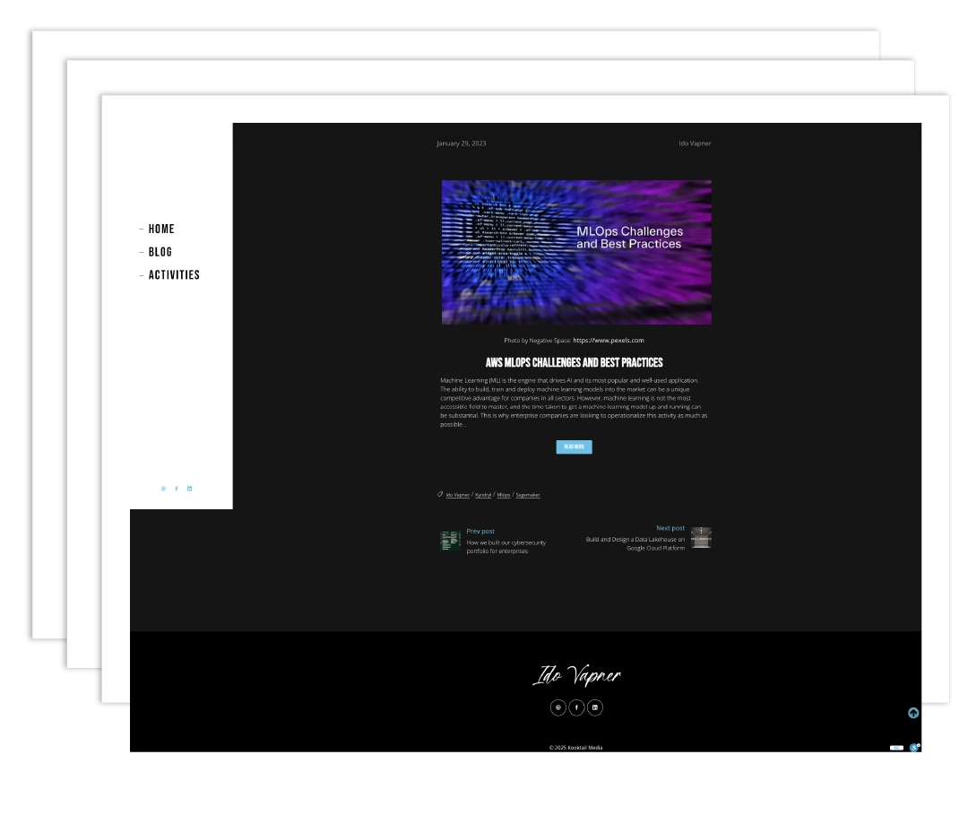 בניית אתר בלוג - עידו ופנר